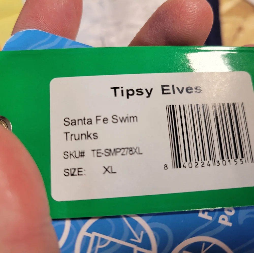 Tipsy Elves NWT Santa Fe Mens Swim Trunks Size‎ XL